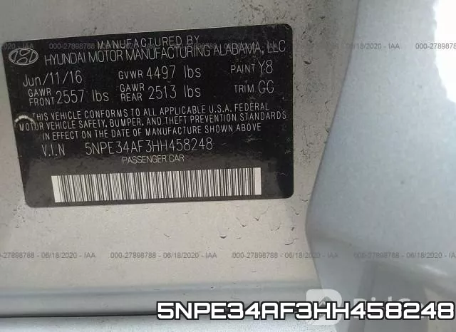 5NPE34AF3HH458248 фото 10