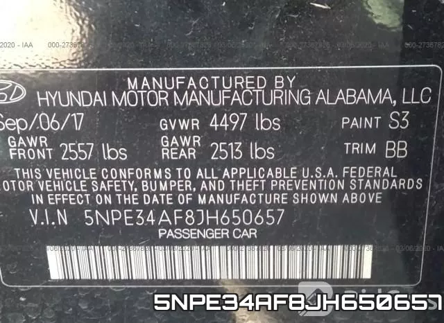 5NPE34AF8JH650657 фото 10