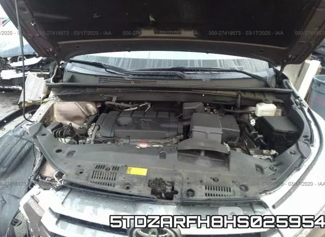 5TDZARFH8HS025954 фото 2