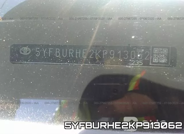 5YFBURHE2KP913062 фото 10