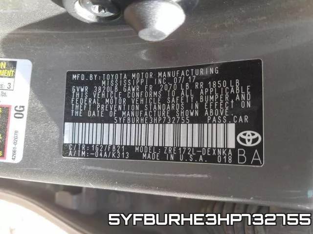5YFBURHE3HP732755 фото 2