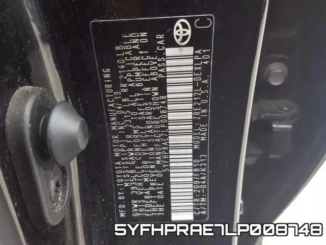 5YFHPRAE7LP008748 фото 2