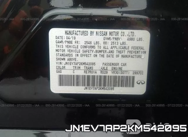 JN1EV7AP2KM542095 фото 10