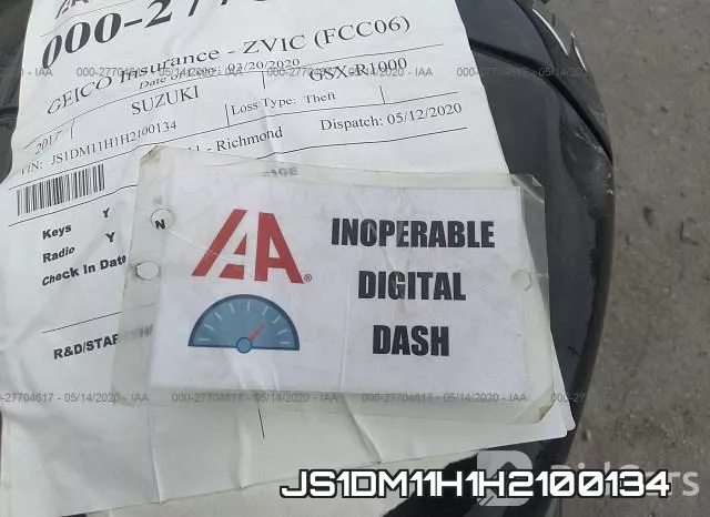 JS1DM11H1H2100134 фото 8