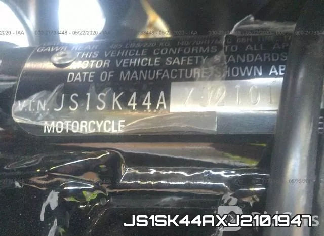 JS1SK44AXJ2101947 фото 2