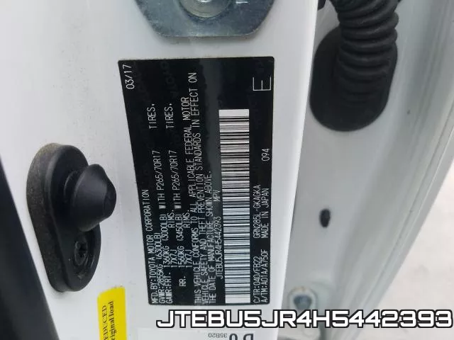 JTEBU5JR4H5442393 фото 2