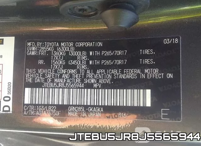 JTEBU5JR8J5565944 фото 10