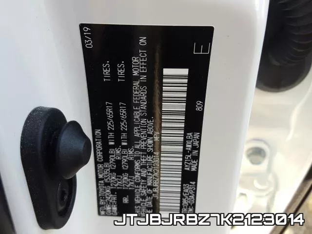 JTJBJRBZ7K2123014 фото 2