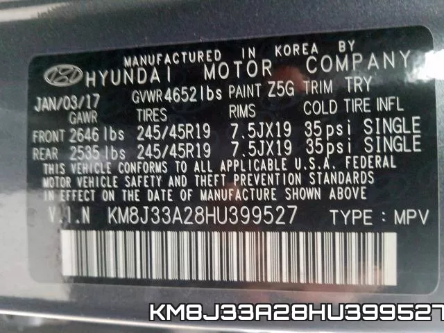 KM8J33A28HU399527 фото 2