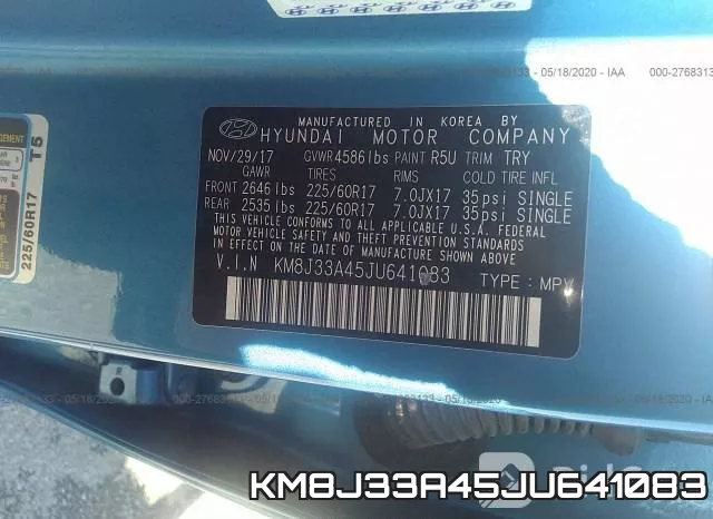 KM8J33A45JU641083 фото 10