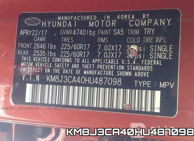 KM8J3CA40HU487098 фото 10