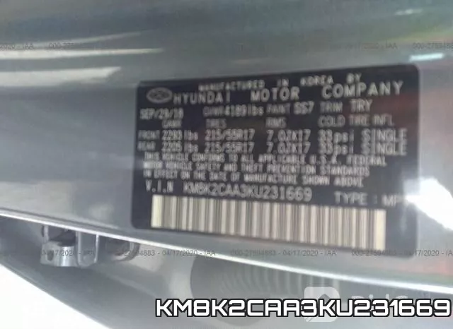 KM8K2CAA3KU231669 фото 10