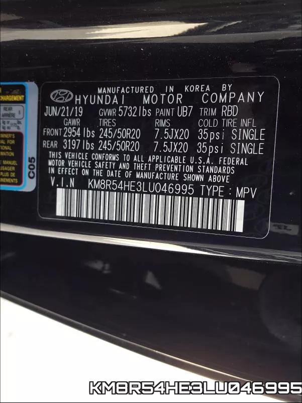 KM8R54HE3LU046995 фото 2