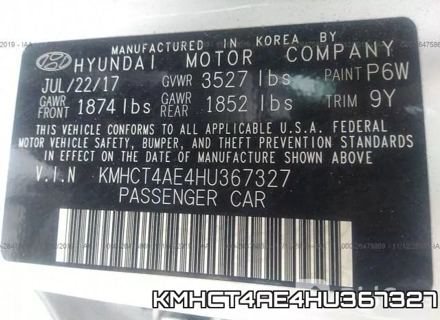 KMHCT4AE4HU367327 фото 10