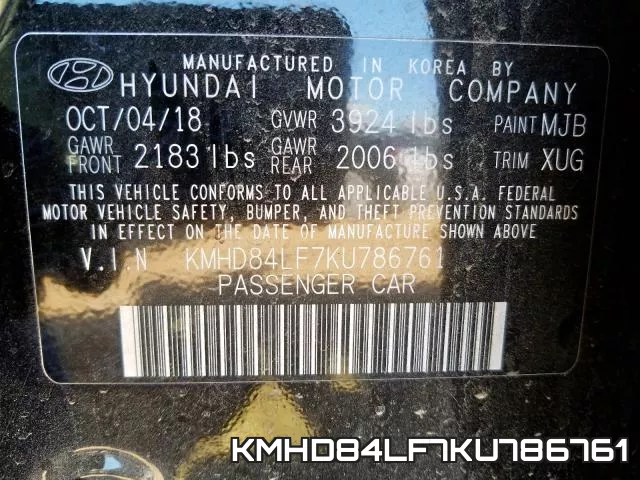 KMHD84LF7KU786761 фото 2