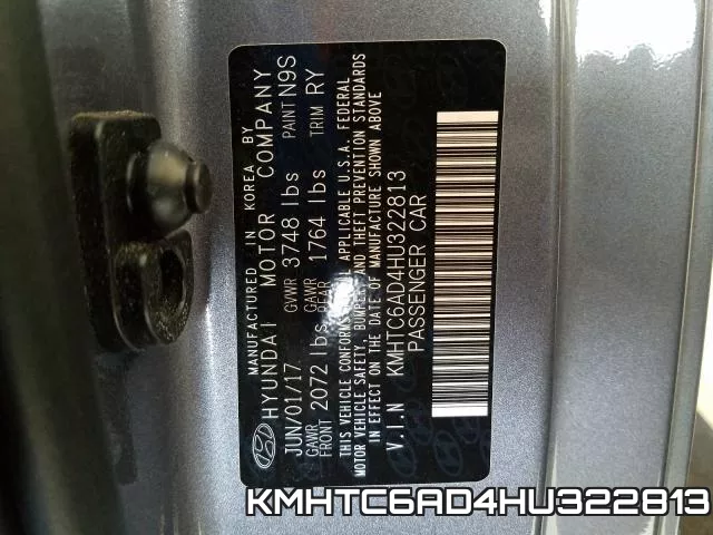 KMHTC6AD4HU322813 фото 2