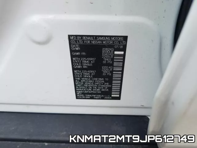 KNMAT2MT9JP612749 фото 2