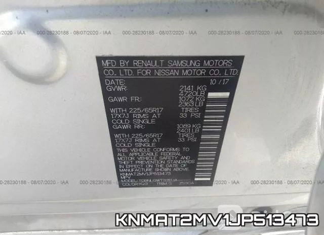 KNMAT2MV1JP513473 фото 10