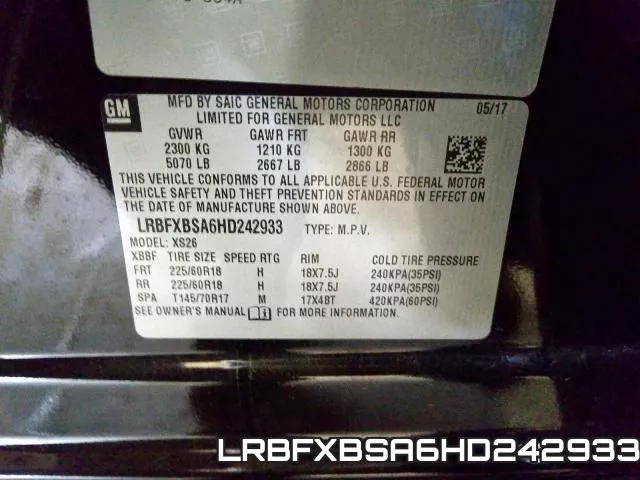 LRBFXBSA6HD242933 фото 2