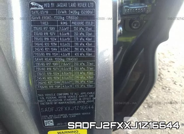 SADFJ2FXXJ1Z16644 фото 10