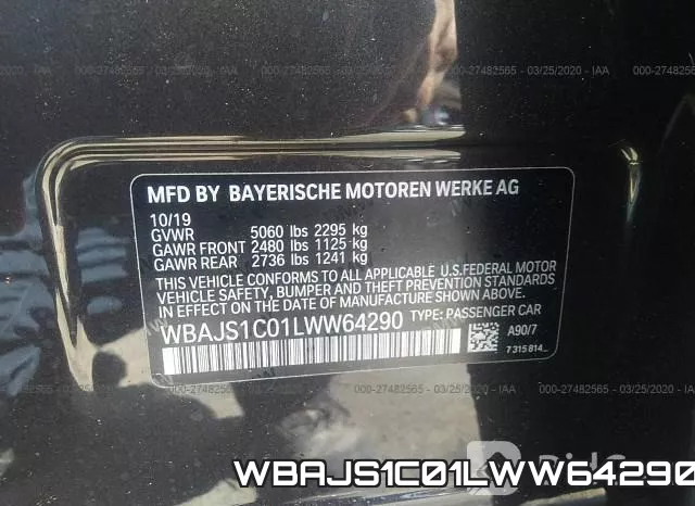 WBAJS1C01LWW64290 фото 10