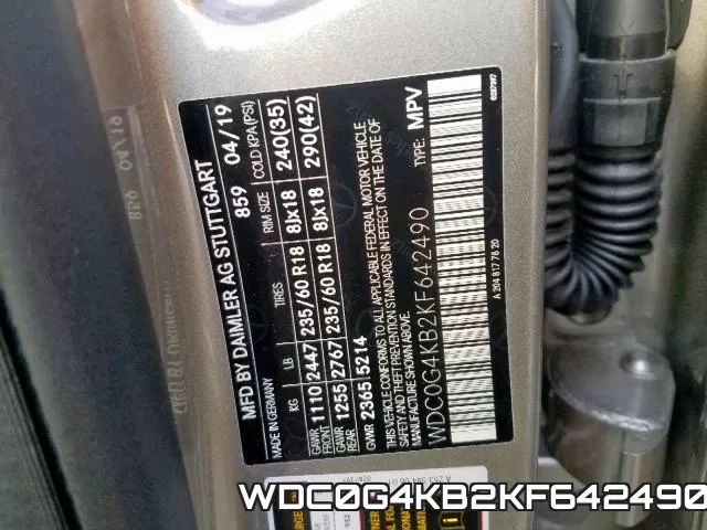 WDC0G4KB2KF642490 фото 2