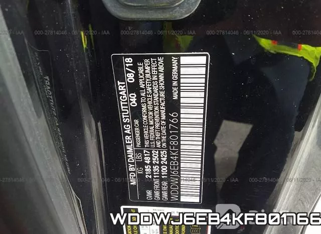 WDDWJ6EB4KF801766 фото 10