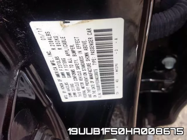 19UUB1F50HA008675 фото 2
