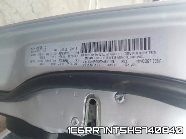 1C6RR7NT5HS740840 фото 2