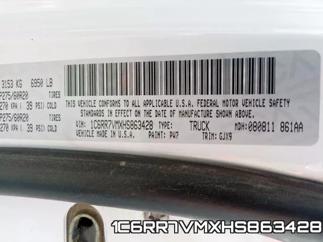 1C6RR7VMXHS863428 фото 2