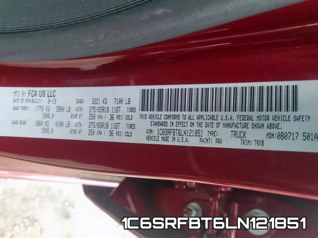 1C6SRFBT6LN121851 фото 2