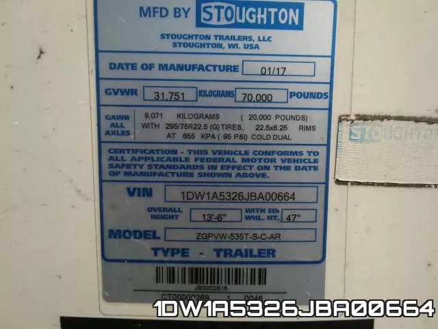1DW1A5326JBA00664 фото 2