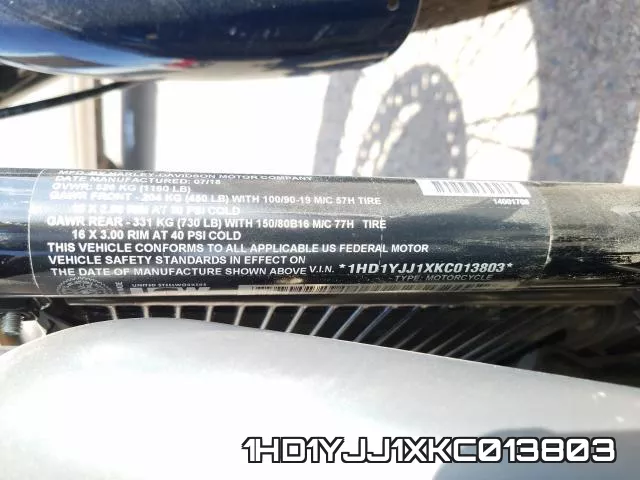 1HD1YJJ1XKC013803 фото 2