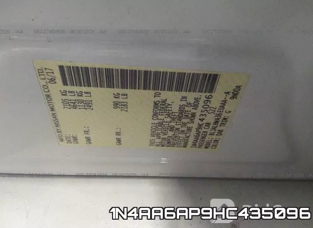 1N4AA6AP9HC435096 фото 10
