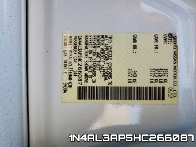 1N4AL3AP5HC266087 фото 2