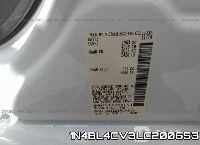 1N4BL4CV3LC200653 фото 10