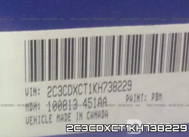 2C3CDXCT1KH738229 фото 10