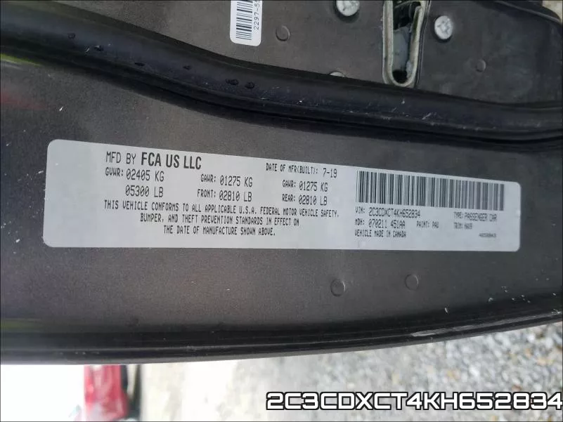 2C3CDXCT4KH652834 фото 2