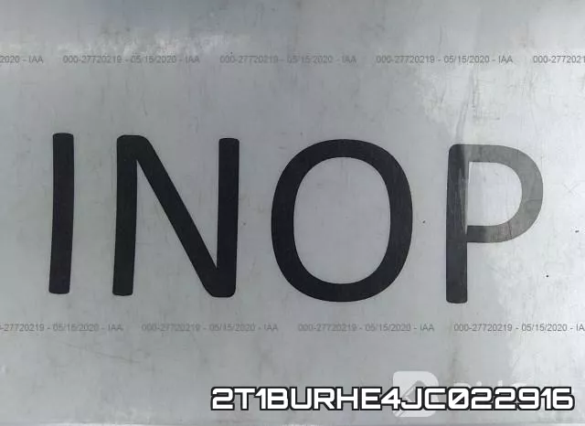 2T1BURHE4JC022916 фото 8