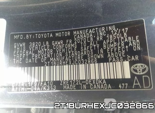 2T1BURHEXJC032866 фото 10