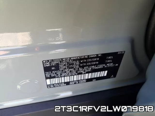 2T3C1RFV2LW079818 фото 2
