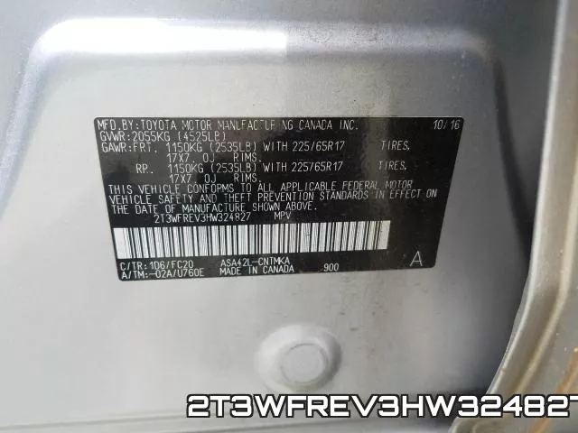2T3WFREV3HW324827 фото 2