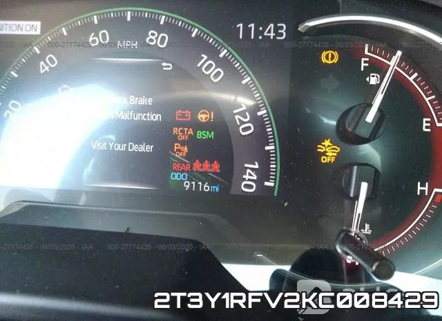 2T3Y1RFV2KC008429 фото 8