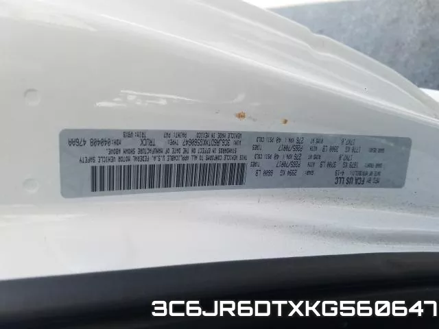 3C6JR6DTXKG560647 фото 2