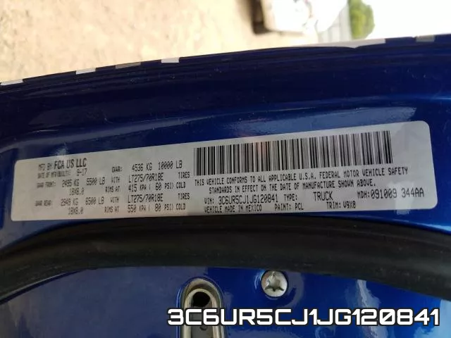 3C6UR5CJ1JG120841 фото 2