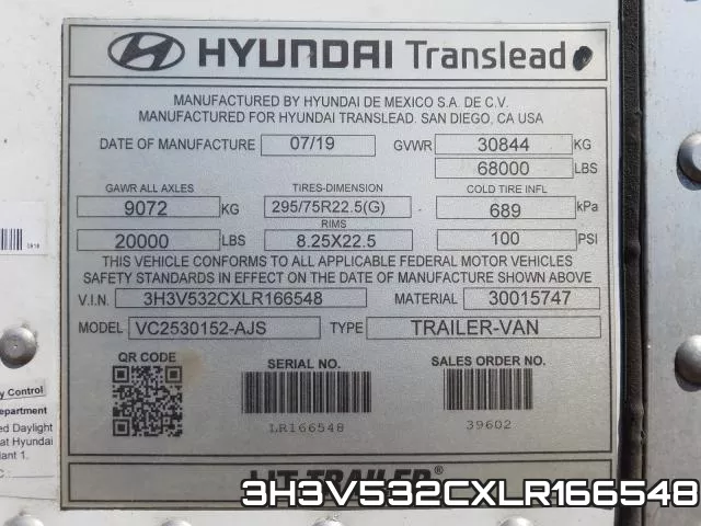 3H3V532CXLR166548 фото 2