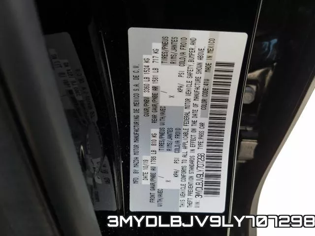 3MYDLBJV9LY707298 фото 2