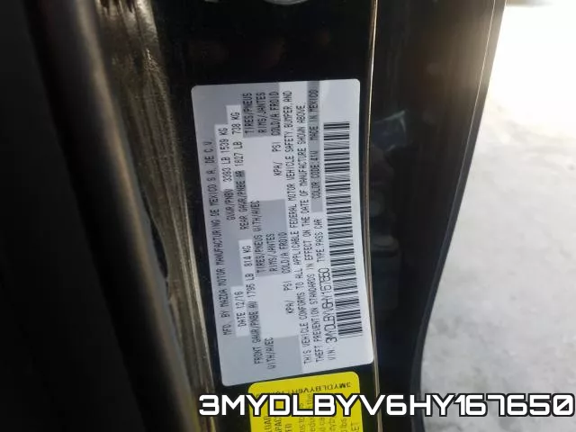 3MYDLBYV6HY167650 фото 2