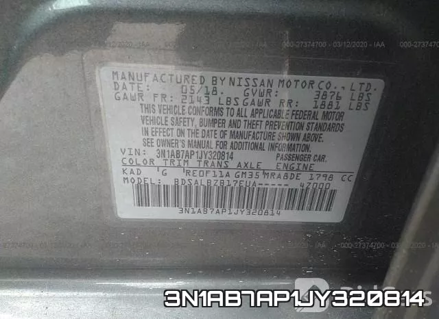 3N1AB7AP1JY320814 фото 10