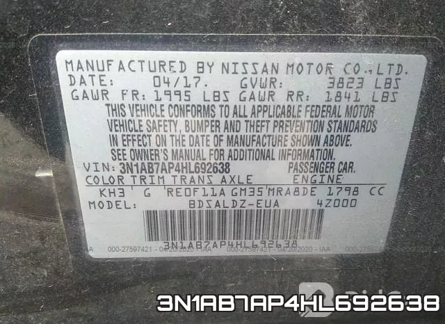 3N1AB7AP4HL692638 фото 10